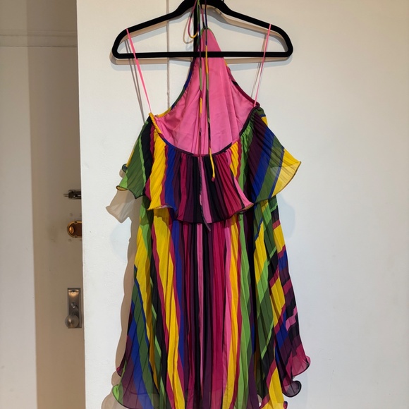 Amur Sevyn Pleated Mini Dress Size: 14 - Picture 4 of 7